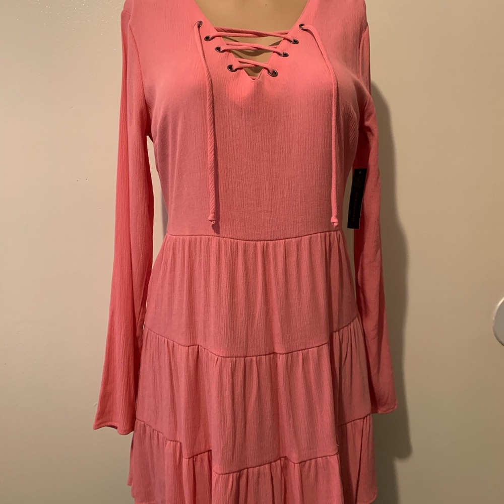 Junior ruffles long sleeve pullover dress size M - Picture 2 of 8
